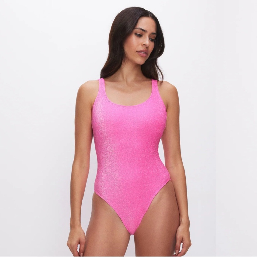 Good American sparkle modern tank one-piece